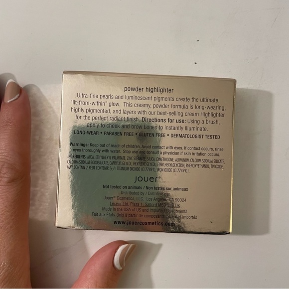 Brand New in Box Jouer Powder Highlighter in Citrine Shimmering Gold Revolve - Picture 7 of 7